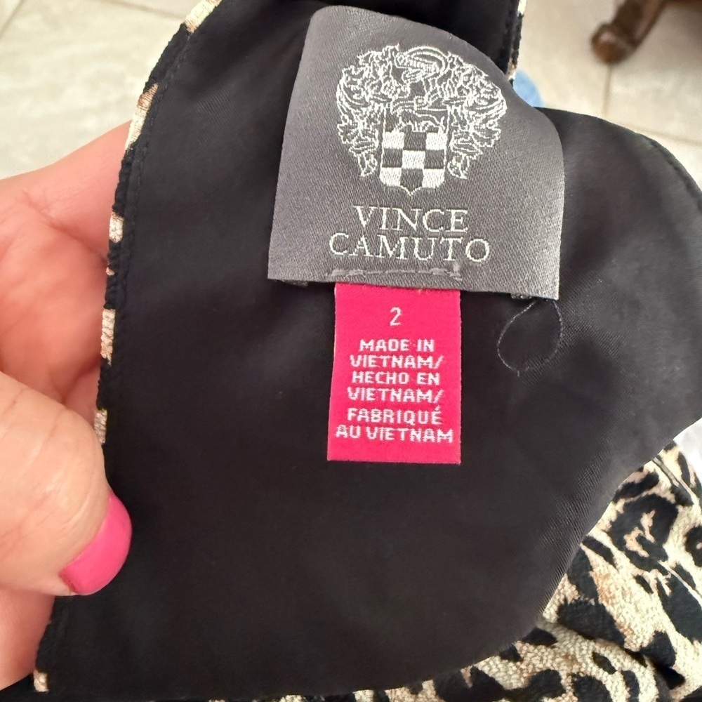 Vince Camuto Warm Weather Printed Hi Low Dress Size 2 - Picture 5 of 5